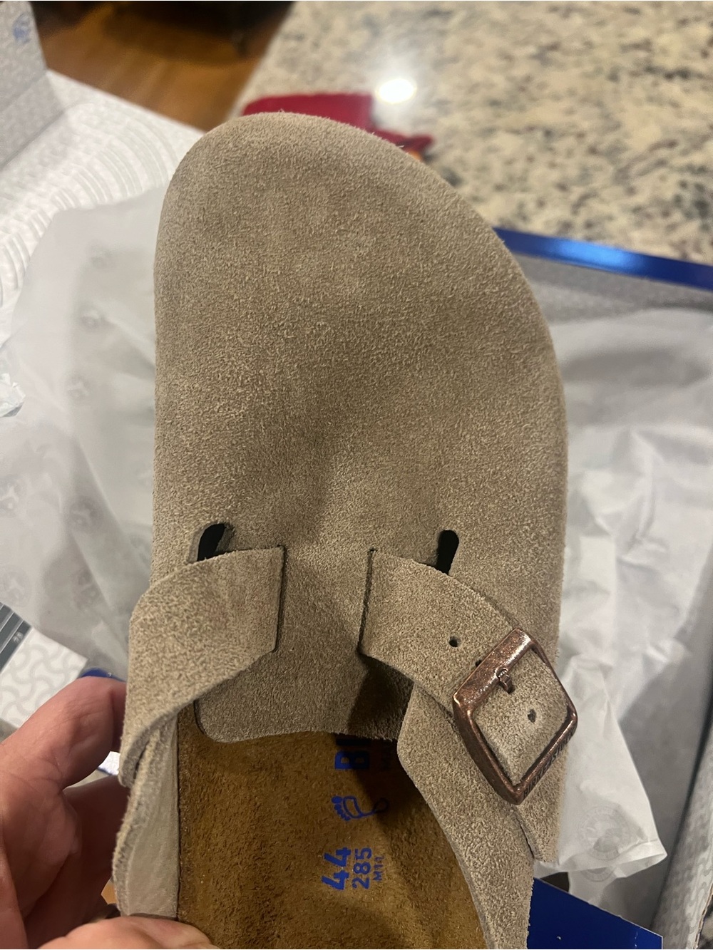 Birkenstock Boston clogs sale!! Taupe suede leather -classic - - NEW authentic - Picture 12 of 13